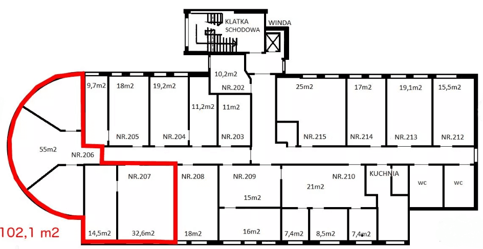 Biuro 102 m²