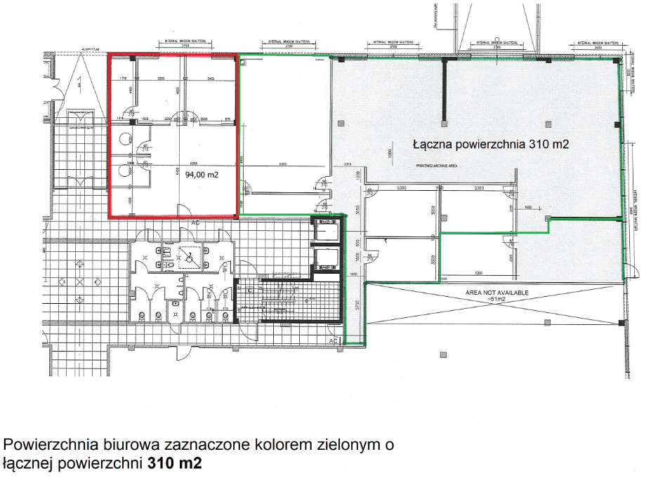 Biuro 310 m²