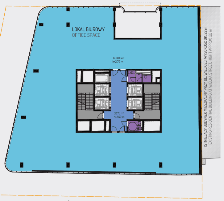 Biuro 673 m²