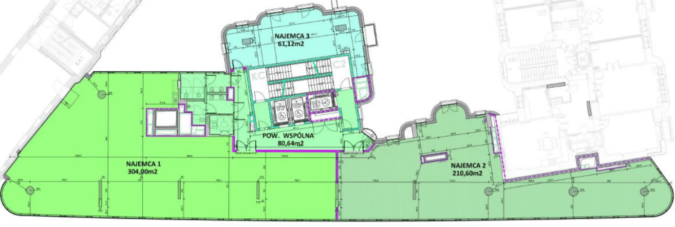Biuro 61 m²