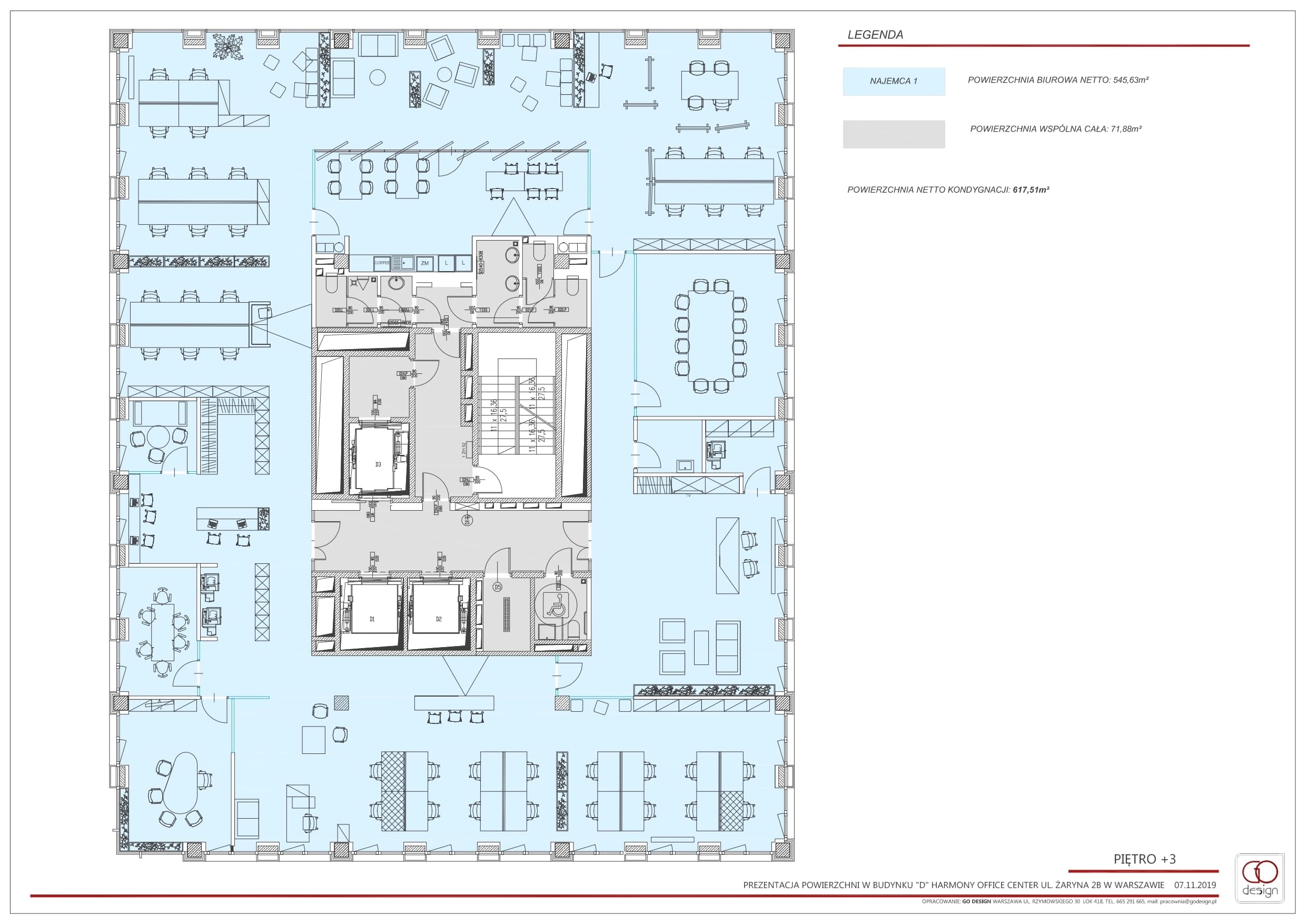 Biuro 617 m²