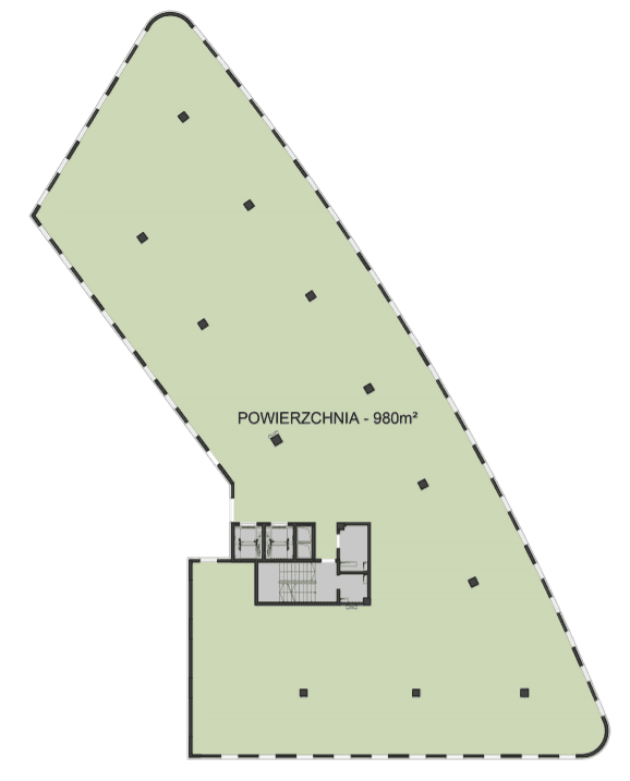 Biuro 980 m²