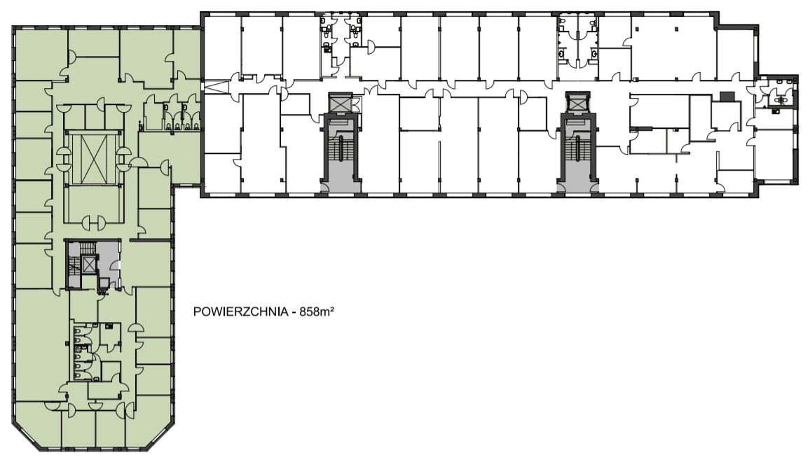 Biuro 858 m²