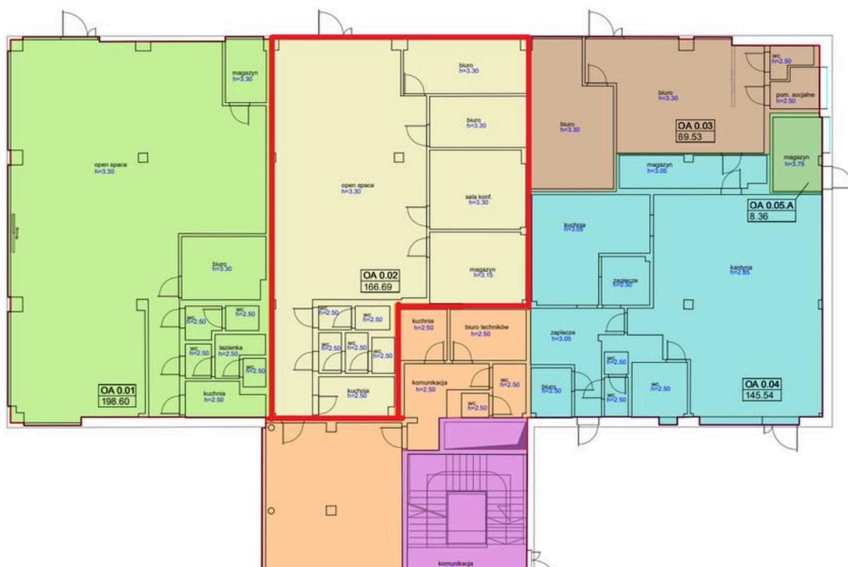 Biuro 165 m²