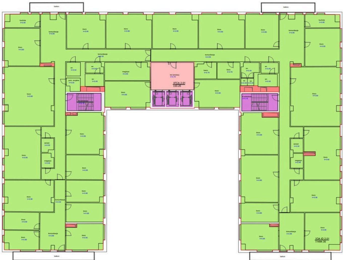 Biuro 1527 m²