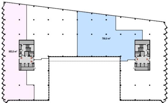 Biuro 695 m²