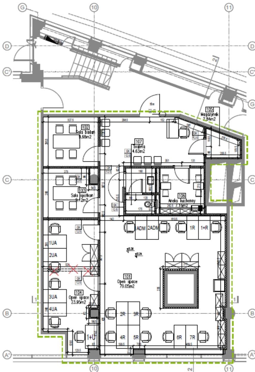 Biuro 158 m²