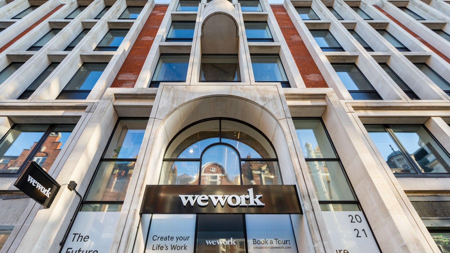 Exterior of WeWork 22 Long Acre