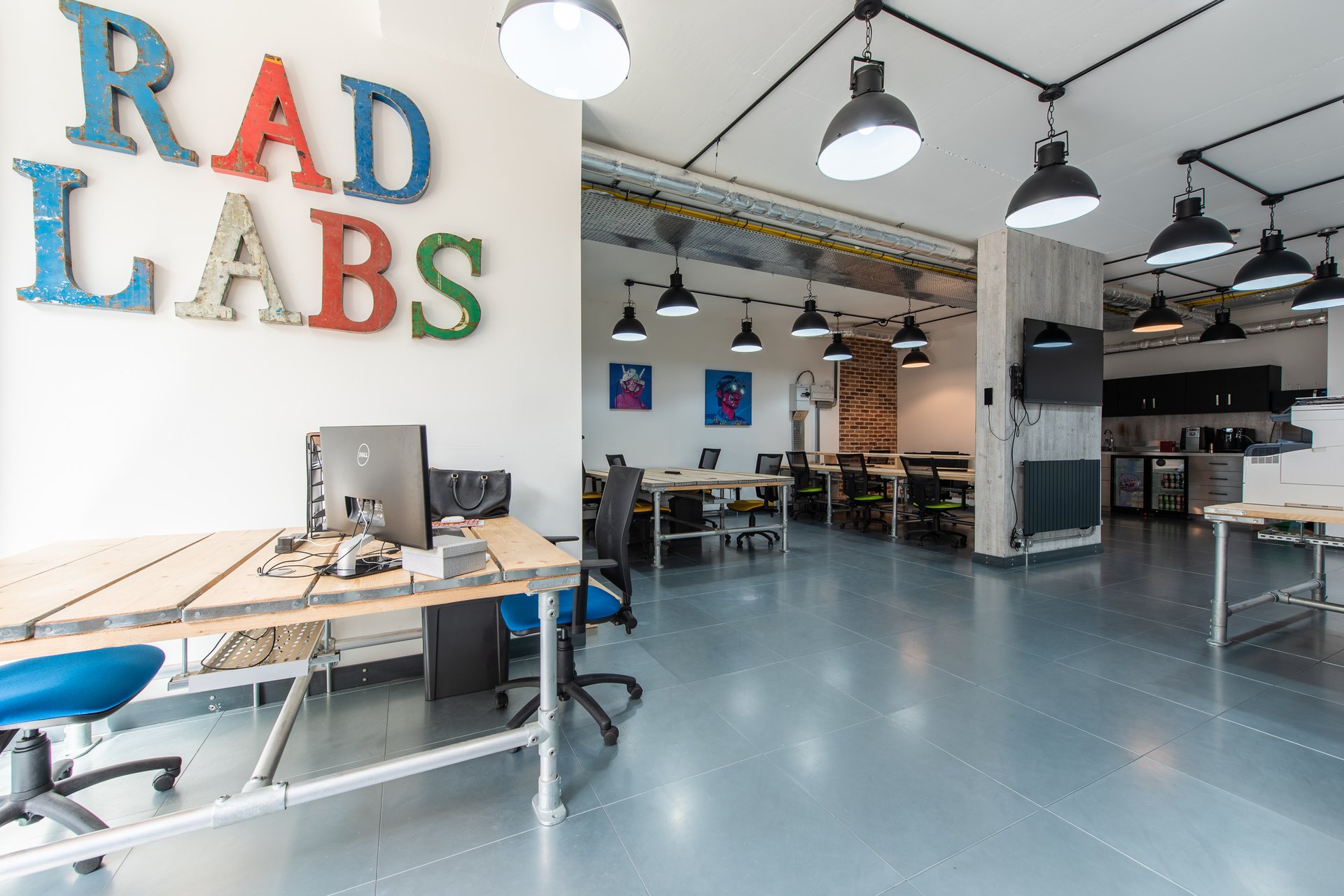 Innenraum von RAD Labs